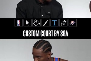 老八真認(rèn)真研究了！SGA和杰威自己設(shè)計(jì)雷霆地板！